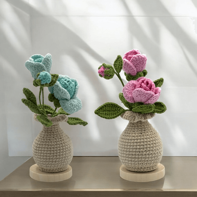 Mini vase de roses (3 fleurs)