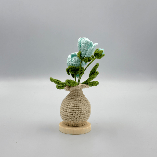 Mini vase de roses (3 fleurs)