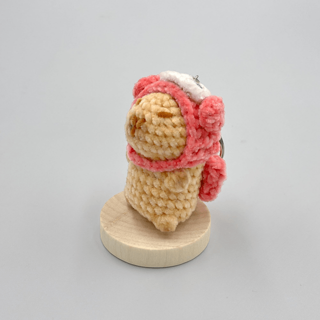 Mini Kapibara en laine chenille