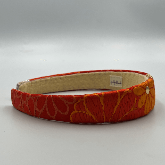 Serre-tête artisanal en tissu obi japonais 