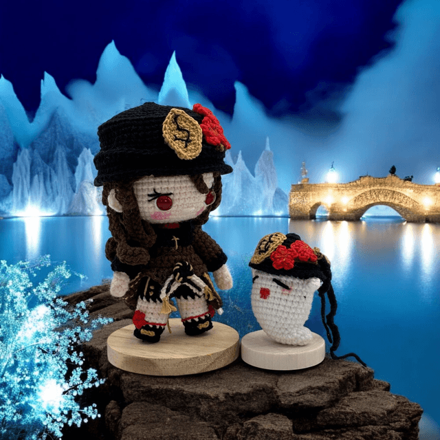 Poupée chibi Heroic Fantasy Noir – Haute finition