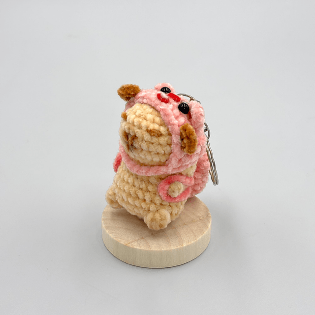 Mini Kapibara en laine chenille