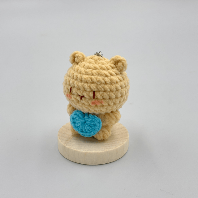 Porte clef Micronnerie en laine chenille – Collection 1