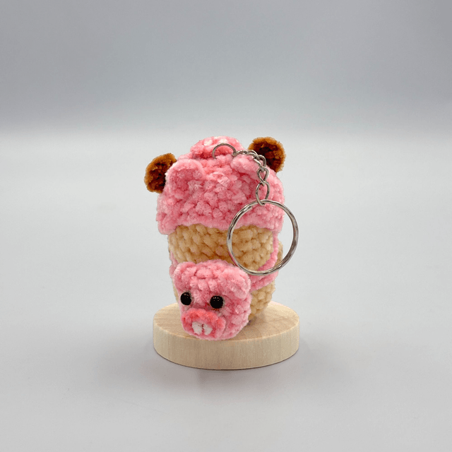 Mini Kapibara en laine chenille