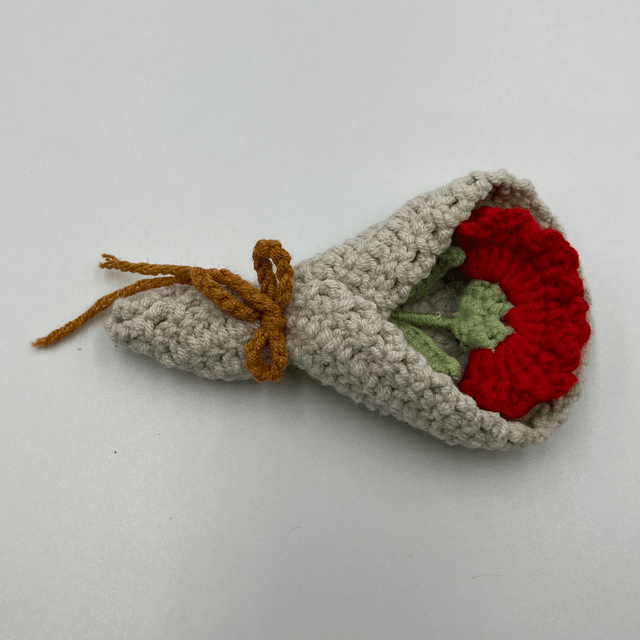 Mini Bouquet Fleur Crocheté – Porte-clé