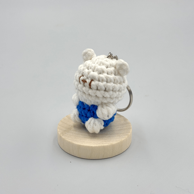 Porte clef Micronnerie en laine chenille – Collection 1