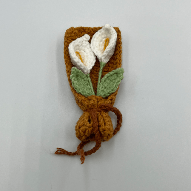 Mini Bouquet Fleur Crocheté – Porte-clé