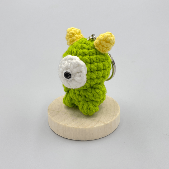 Porte clef Micronnerie en laine chenille – Collection 1