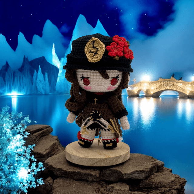 Poupée chibi Heroic Fantasy Noir – Haute finition
