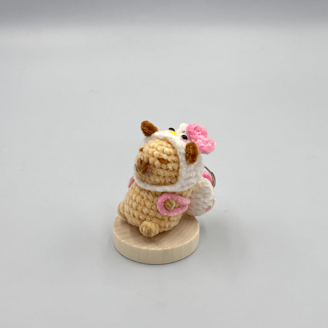 Mini Kapibara en laine chenille